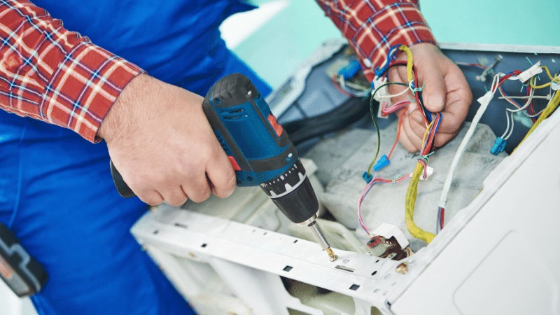 Söğütlü Termoteknik Termoteknik çamaşır makinesi kart tamiri – Su almama arızası orijinal parça ile giderildi. - Teknik servis örneği